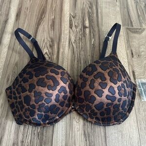Frederick's of Hollywood Brown Leopard Bra